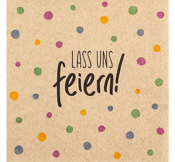 Napkin "Lass uns feiern"