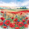 Napkin "Poppy meadow"