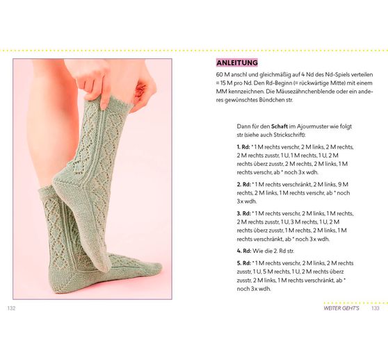 Książka "Auf die Socke, fertig, los! Die kleine Strickschule für unterwegs"