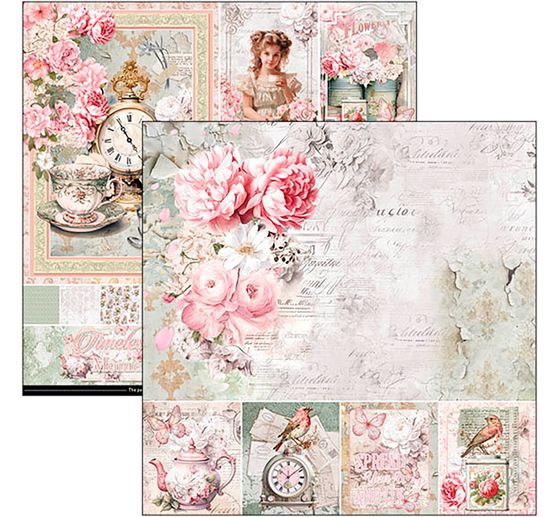 Scrapbook paper "Timeless Moments"