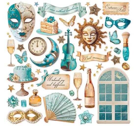 Blok do scrapbookingu "Maskarada"