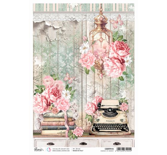 Motif straw silk "Essence of Moment"