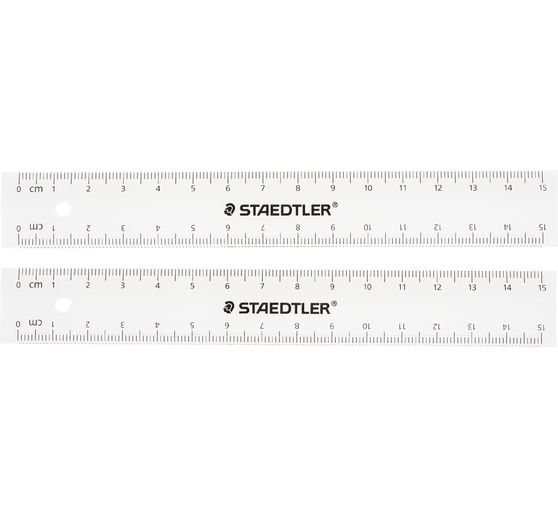 STAEDTLER Ruler, 15 cm, 2 pieces