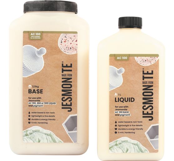 Jesmonite AC 100 Duoset " 1L płynu + 2,5 KG bazy"