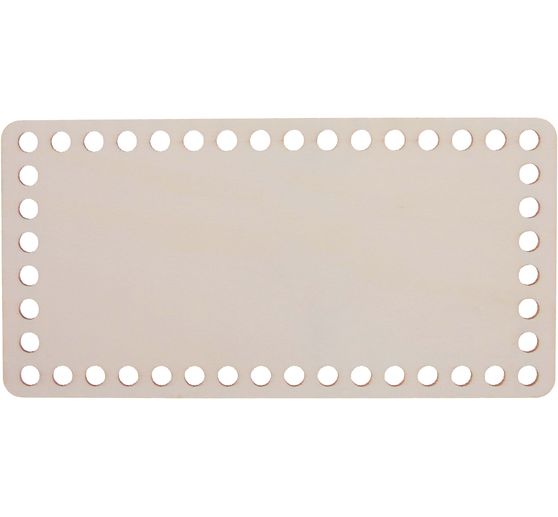 Drewniana podstawa do szydełkowego koszyka "prostokąt"