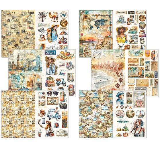 Junk Journal & Ephemera Book "Wanderlust"