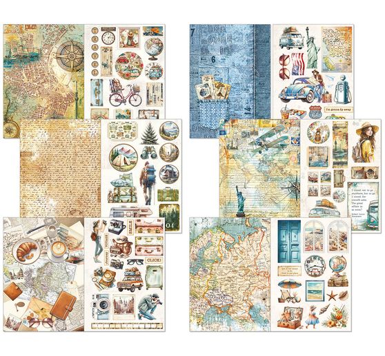 Junk Journal & Ephemera Book "Wanderlust"