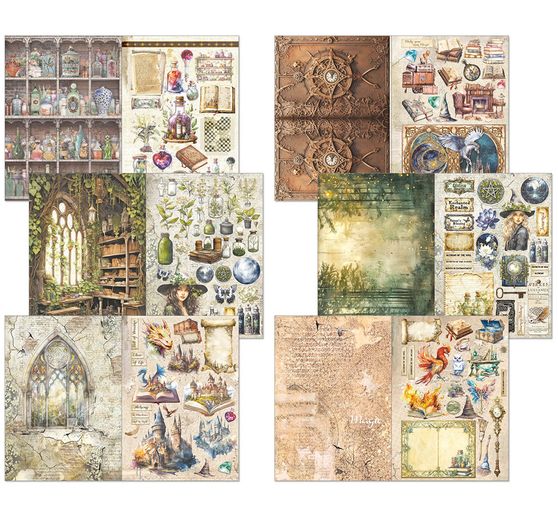 Junk Journal & Ephemera Book "Wizard Academy"