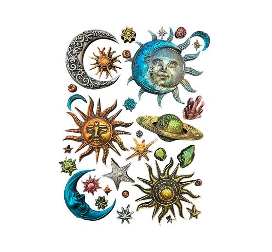 Silicone casting mould "Sun & Moon"