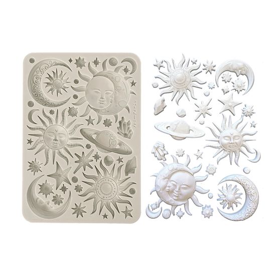 Silicone casting mould "Sun & Moon"