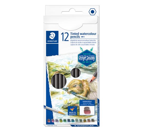 Kredki akwarelowe Staedtler barwione, zestaw 12 sztuk