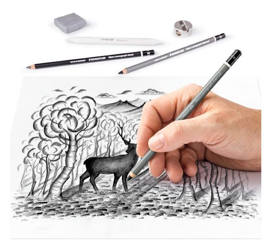 Staedtler Charcoal "Zestaw ołówków z węglem drzewnym"