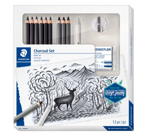 Staedtler Charcoal "Zestaw ołówków z węglem drzewnym"