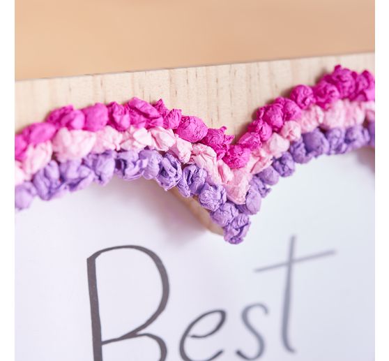 Drewniana ramka na zdjęcia VBS "Serce"