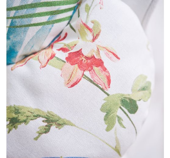 Tkanina bawełniana "Kwiecista łąka z motylami"