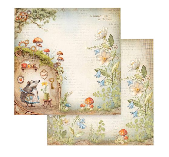 Blok do scrapbookingu "Ukryty gaj