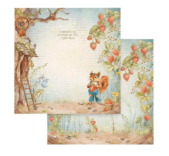 Blok do scrapbookingu "Ukryty gaj