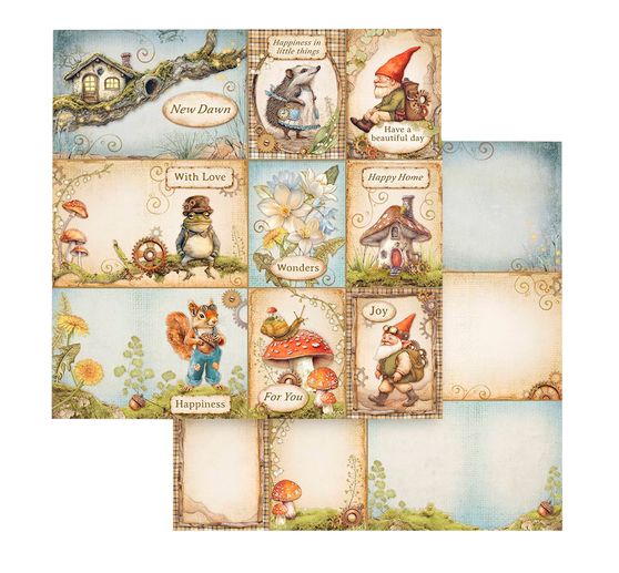 Blok do scrapbookingu "Ukryty gaj