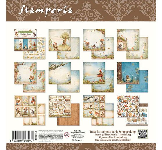 Blok do scrapbookingu "Ukryty gaj