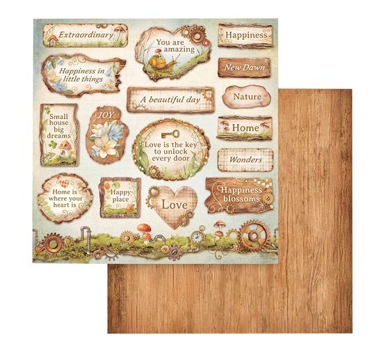 Blok do scrapbookingu "Ukryty gaj