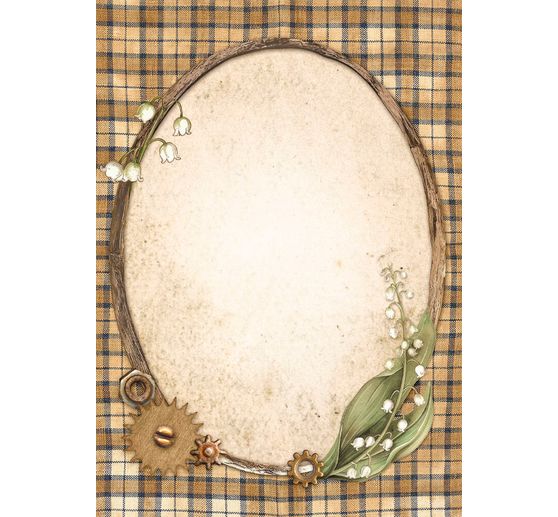 Tło słomkowe jedwabne z motywem "Ukryty gaj"