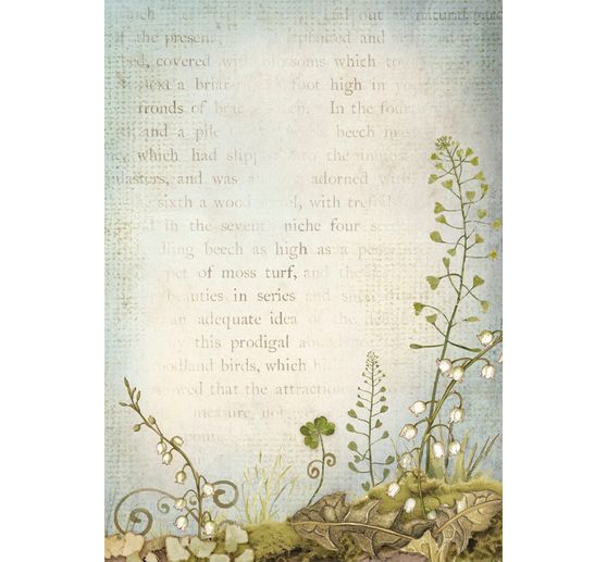 Tło słomkowe jedwabne z motywem "Ukryty gaj"