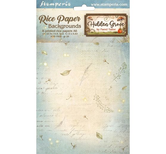 Tło słomkowe jedwabne z motywem "Ukryty gaj"