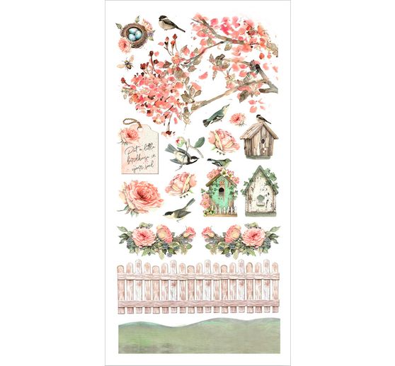 Wycinanki z papieru "Dom róż"