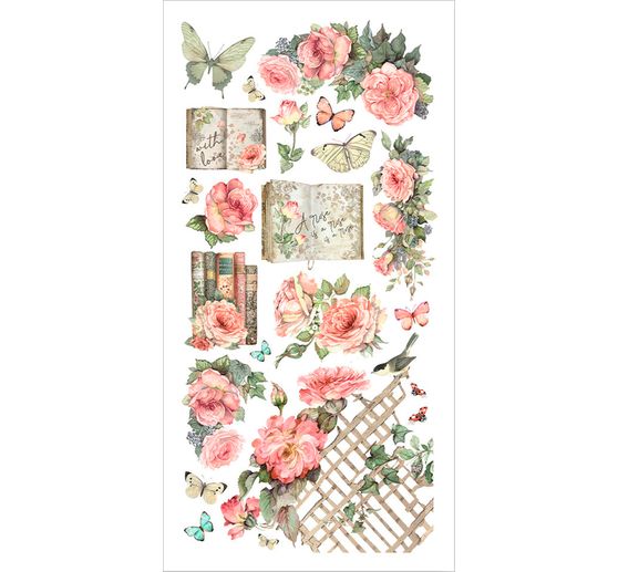 Wycinanki z papieru "Dom róż"