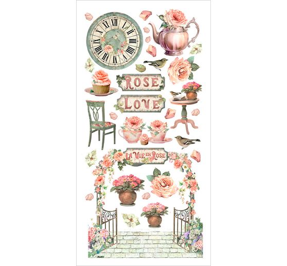 Wycinanki z papieru "Dom róż"