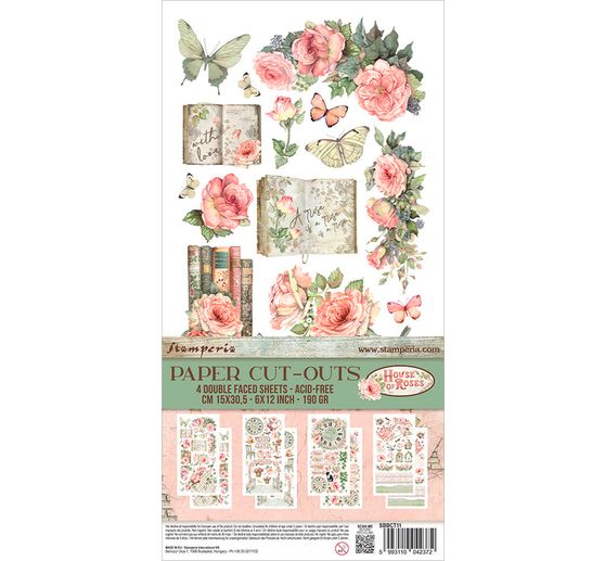 Wycinanki z papieru "Dom róż"