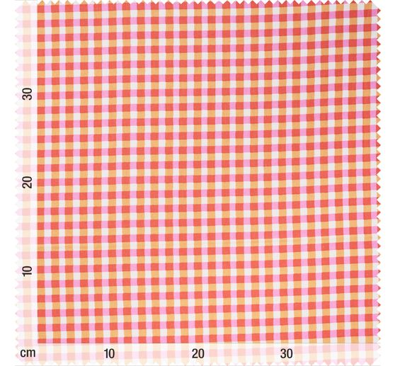 Tkanina bawełniana "Kavia czerwona kratka"