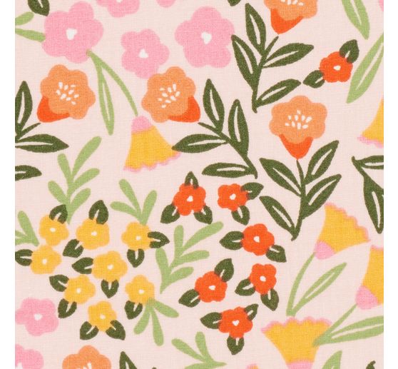 Tkanina bawełniana "Flowers Colour Crush