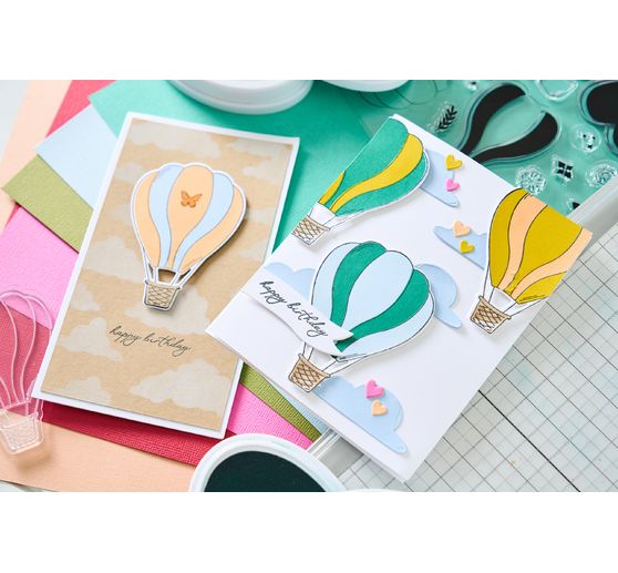 Wykrojnik Sizzix Framelits "Up and Away by Catherine Pooler"