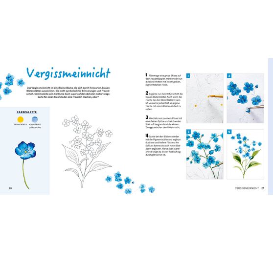 Book "Mini Watercolor – Blumen"