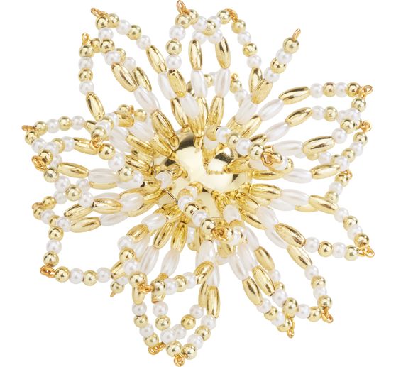 Kompletny perłowy zestaw gwiazd "Goldflower"