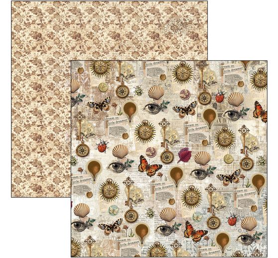 Papier do scrapbookingu "Cabinet of Curiosities"