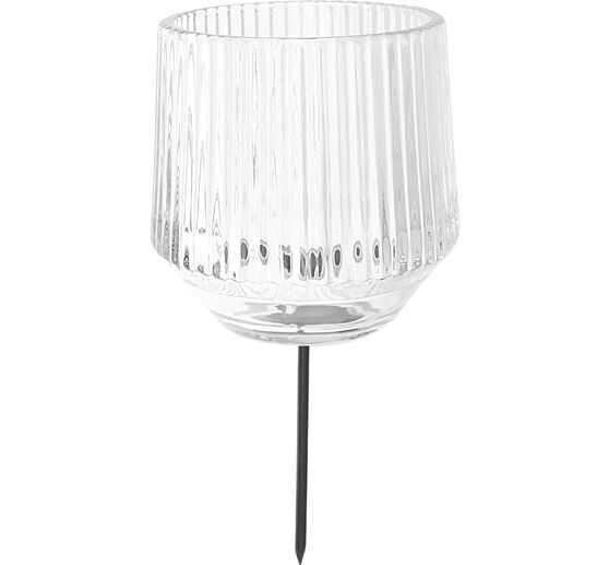 Glass candle holder for plugs