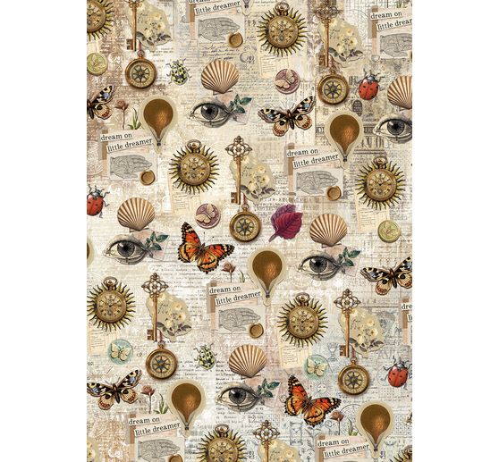 Motif straw silk assortment "Cabinet of Curiosities", set of 8