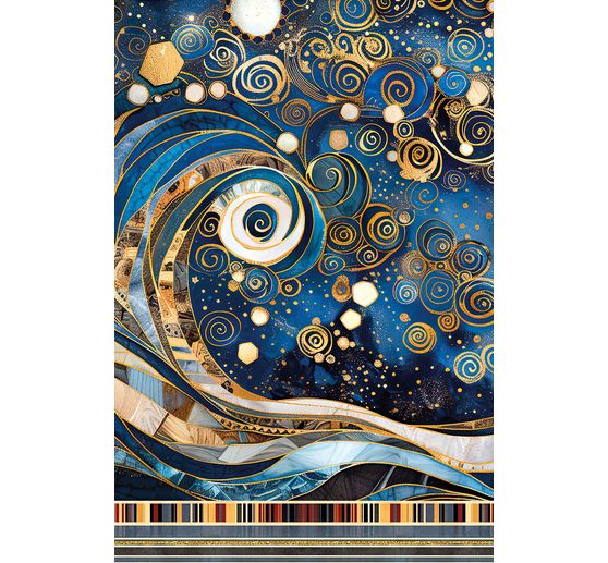 Motif straw silk assortment "Celestial", set of 4