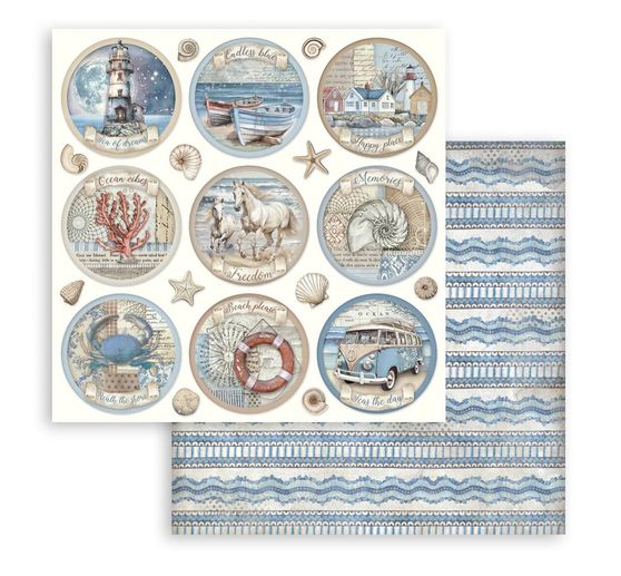 Blok do scrapbookingu "Ciche morze