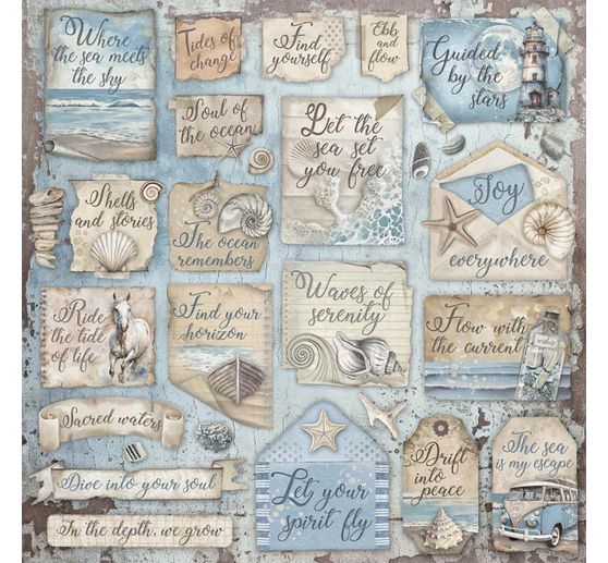 Blok do scrapbookingu "Ciche morze