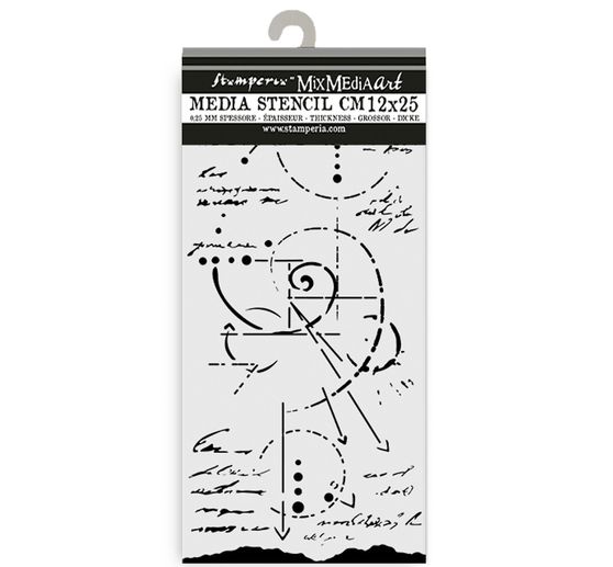 Szablon "Silent Sea - Fossil", 12x25cm