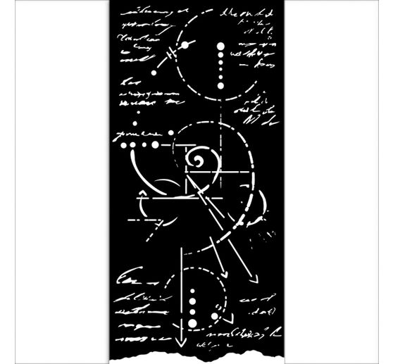 Szablon "Silent Sea - Fossil", 12x25cm