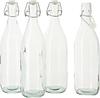 VBS Glass bottle with swing top "Round", 900 ml, 4 pieces