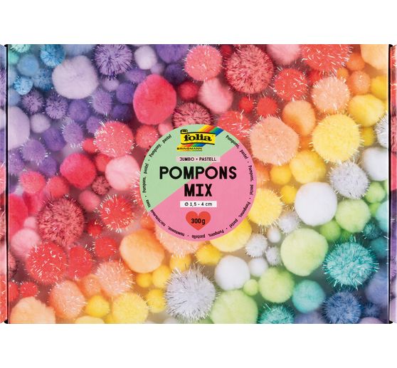 Pompoms Mix Jumbo Pack "Pastel"