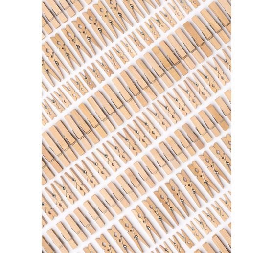 Wooden clips Jumbo Pack "Naturel"