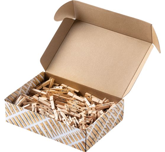 Wooden clips Jumbo Pack "Naturel"