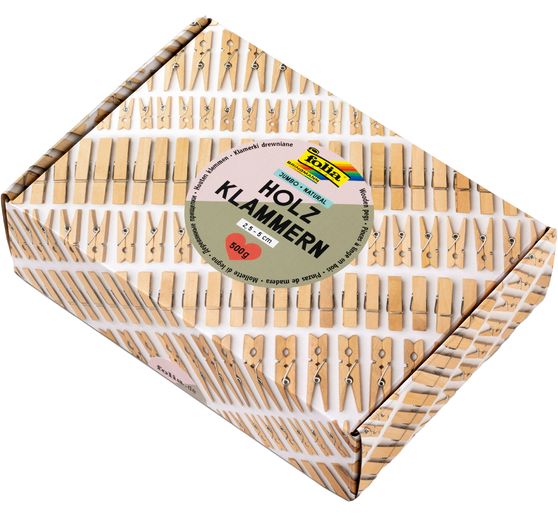 Wooden clips Jumbo Pack "Naturel"