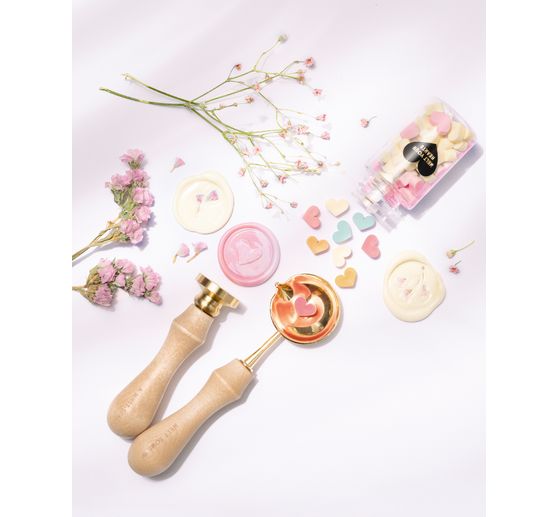 Zestaw wosku pieczętnego "Pastelowa miłość"